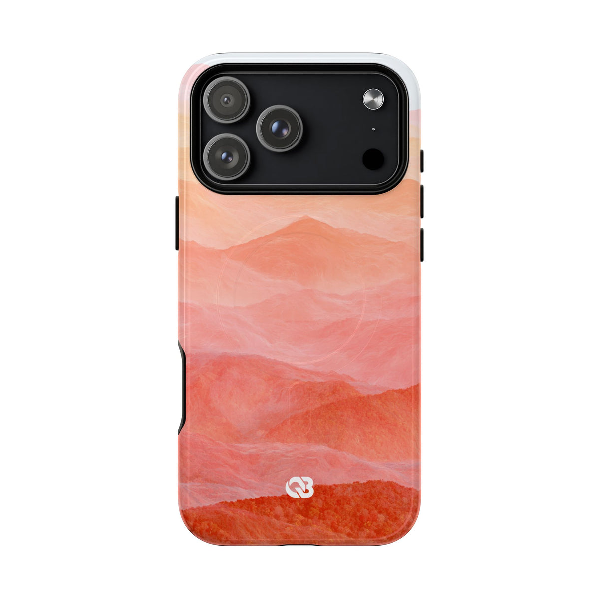 Alpenglow Ridge Vista · Tough 2.0 Magnetic Phone Case for iPhone · Orange