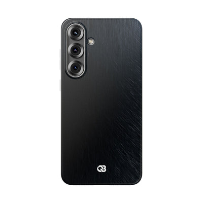 Black Lite Phone Case for Samsung - Midnight Brushed Grain
