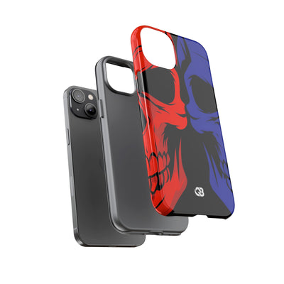 Crimson Cobalt Skulls · Tough Phone Case for iPhone
