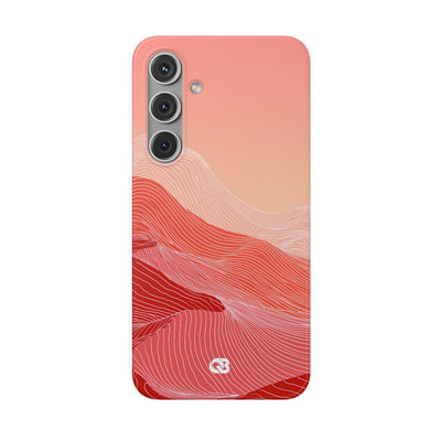 Coral Ridge Contours · Lite Phone Case for Samsung · Red