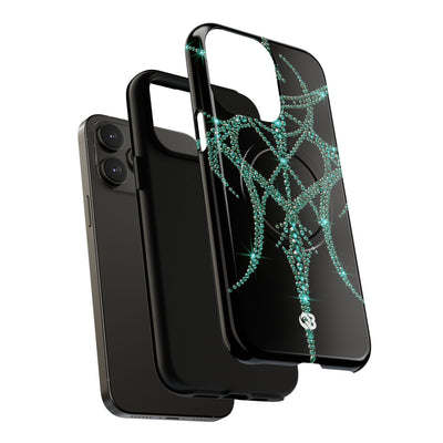 Teal Cyber Sigil · Tough 2.0 Magnetic Phone Case for iPhone · Teal