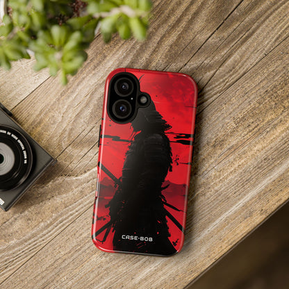 Crimson Samurai iPhone 16 Case - Tough