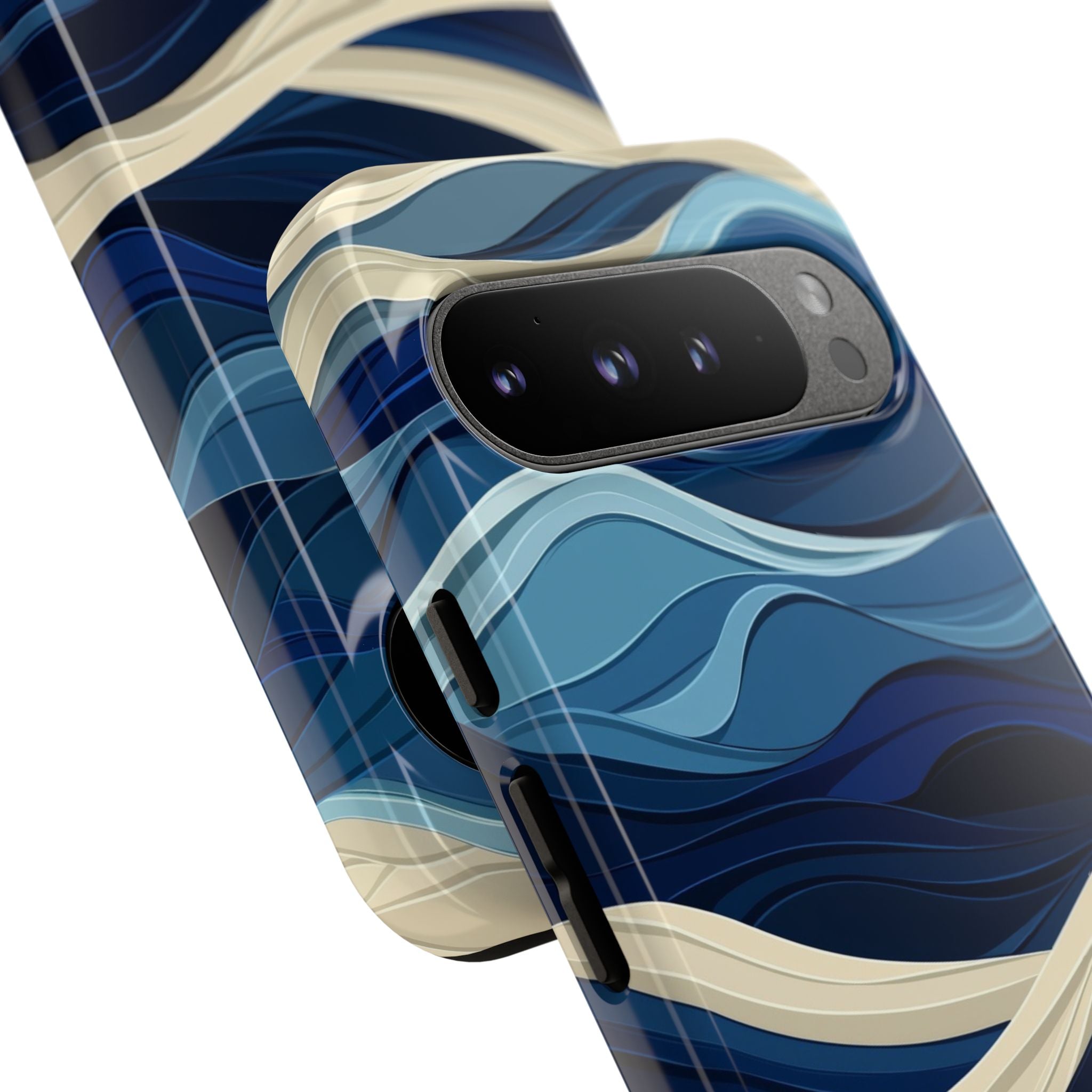 Cobalt Coast Layers · Tough Phone Case for Google Pixel