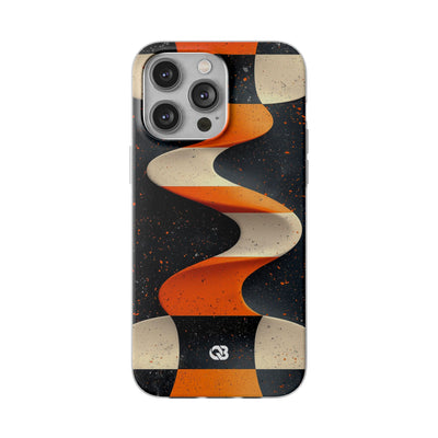 Orange Grit Twist · Coque de téléphone Soft pour iPhone