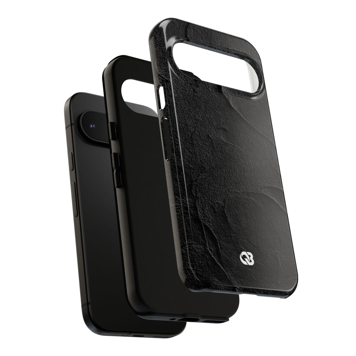Obsidian Stucco Relief · Tough Phone Case for Pixel ·  Black