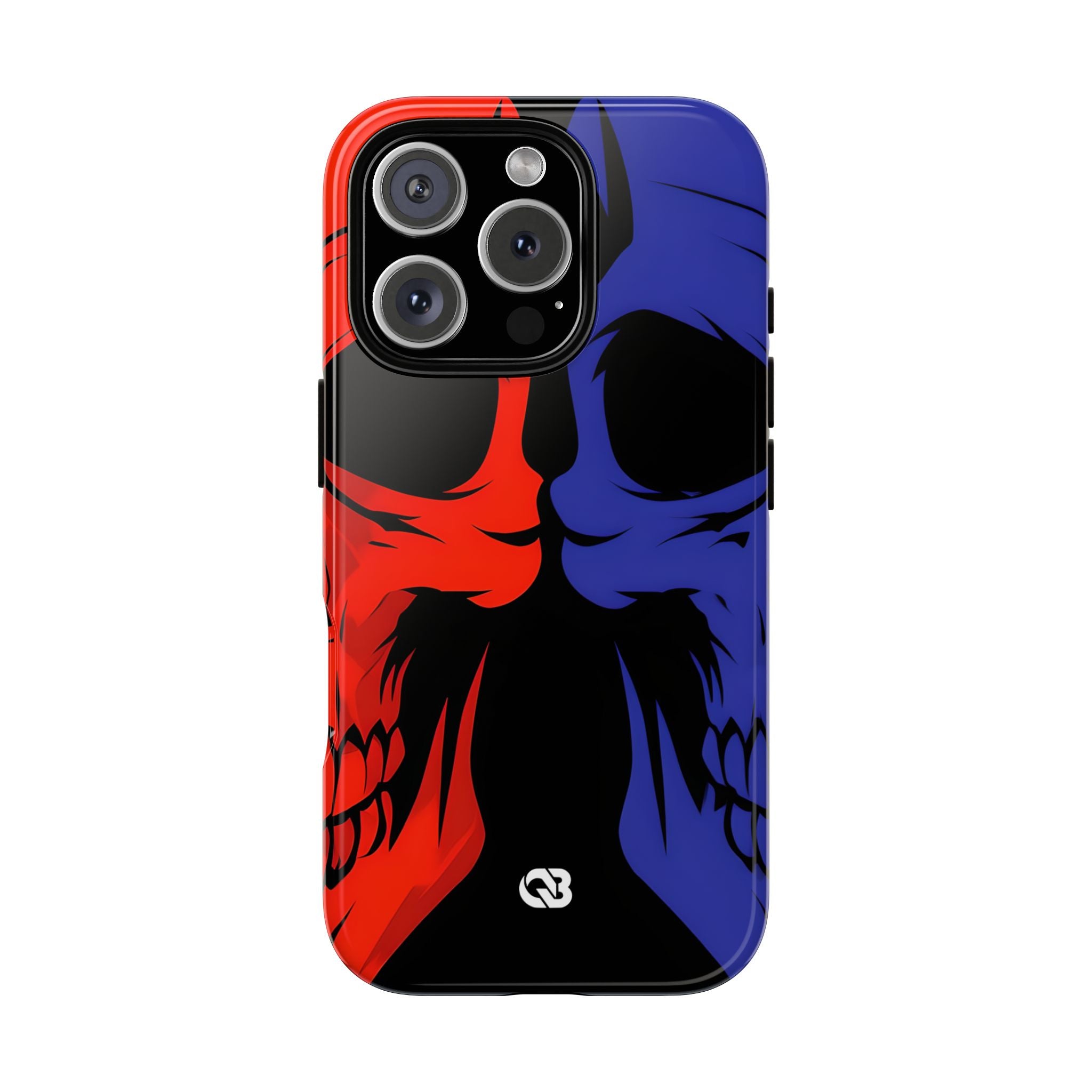 Crimson Cobalt Skulls · Tough Phone Case for iPhone