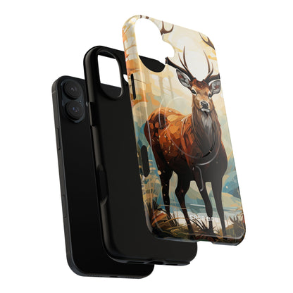 Glowing Stag iPhone 16 Plus Case - Tough+ - CASE•BOB