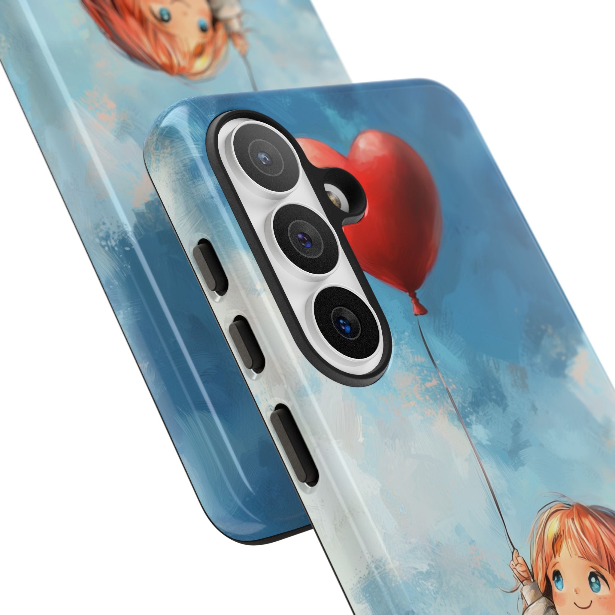 Crimson Heart Sky · Tough Phone Case for Samsung
