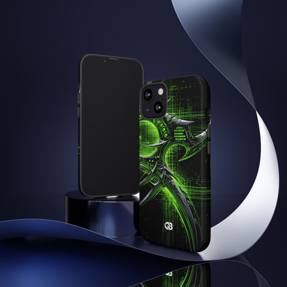 Cyber Sigil Grid · Tough Phone Case for iPhone · Green