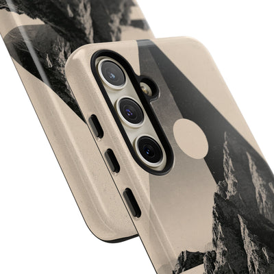 Beige Tough Phone Case for Samsung - Obsidian Summit Parchment