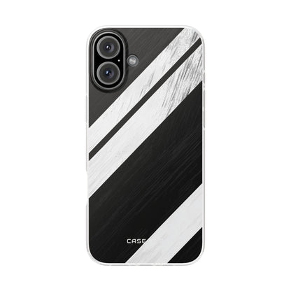 Distressed Stripe Motion iPhone 16 Plus Case - Soft