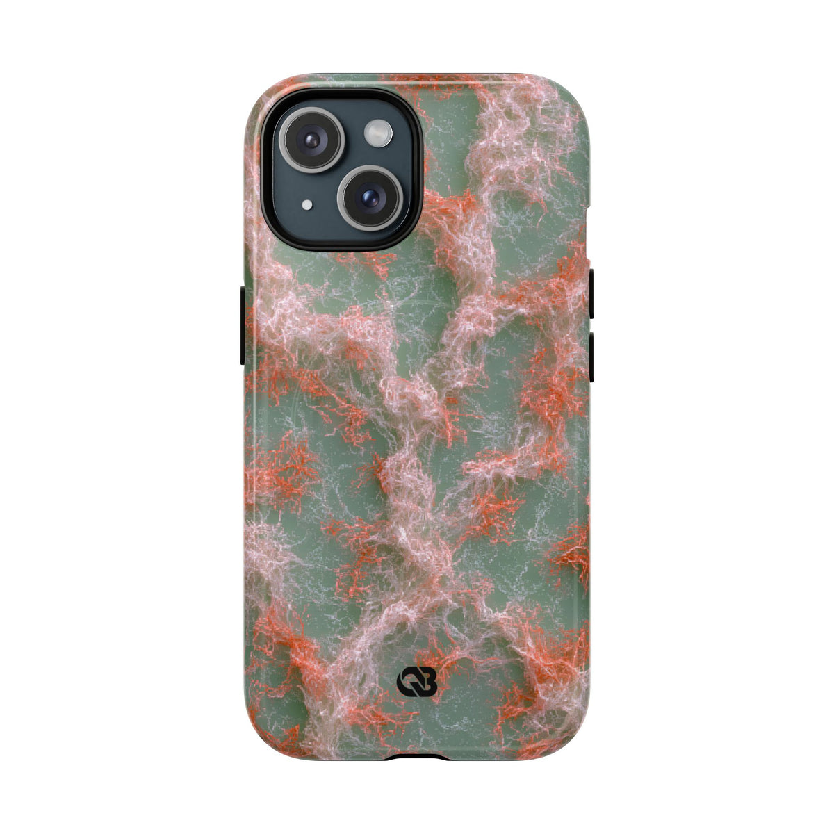 Coral Pixel Matrix · Tough 2.0 Magnetic Phone Case for iPhone · Green