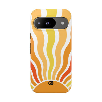 Amber Solar Waves · Tough Phone Case for Google Pixel