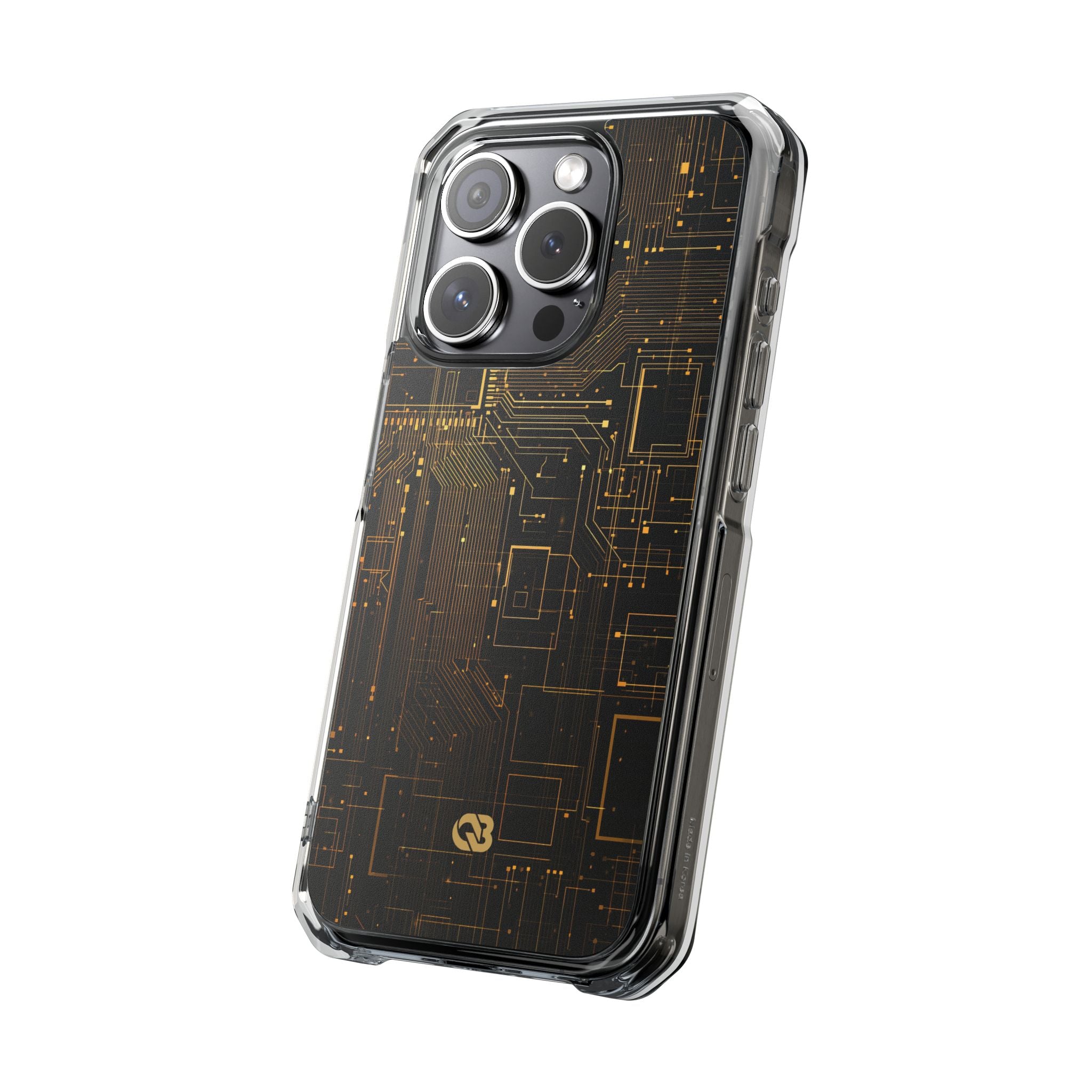 Gold Impact MagSafe Phone Case for iPhone - Amber Core Mainframe