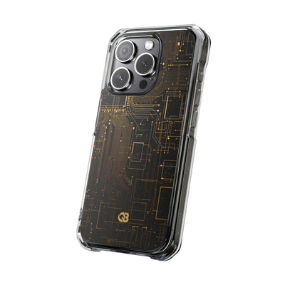 Gold Impact MagSafe Phone Case for iPhone - Amber Core Mainframe