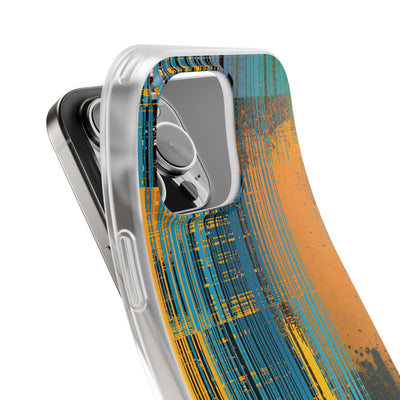 Cyber Glitch Stream · Lite Phone Case for iPhone ·  Teal