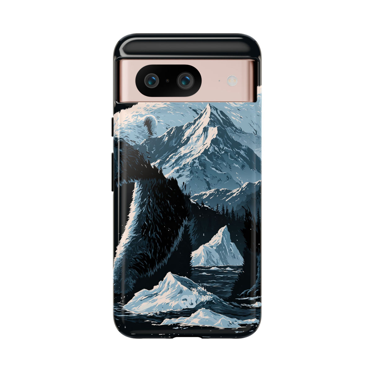 Nordic Arctic Bear · Tough Phone Case for Pixel ·  Black