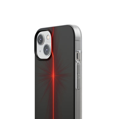 Red Lite Phone Case for iPhone - Crimson Flare Vector