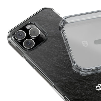 Black Impact MagSafe Phone Case for iPhone - Raw Obsidian Slate