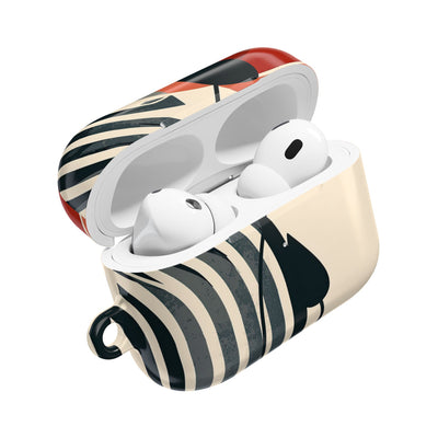 Modernist Poppy · Hard Case for AirPods & AirPods Pro · Beige
