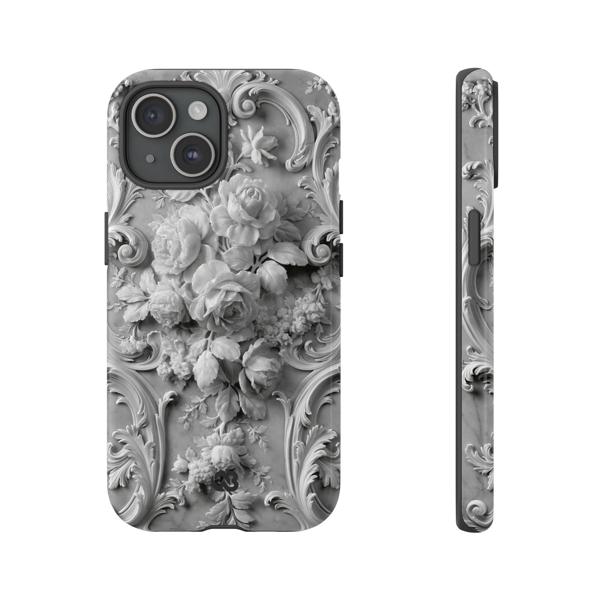 Rococo Marble Rose · Tough Phone Case for iPhone · White