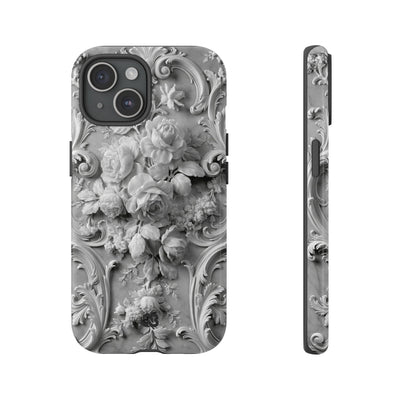 Rococo Marble Rose · Tough Phone Case for iPhone · White