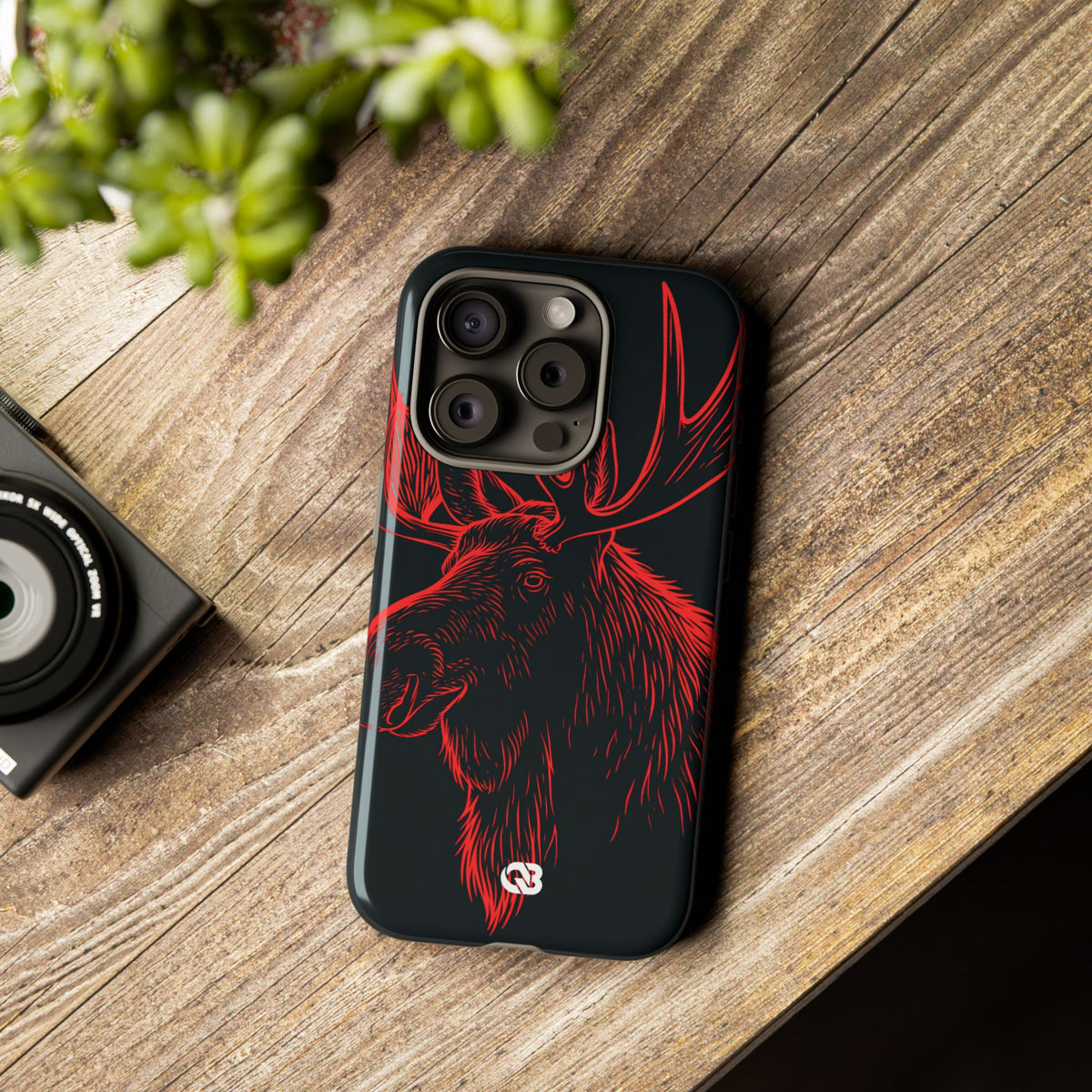 Nordic Elk · Tough Phone Case for iPhone · Black