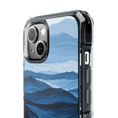 Blue Impact MagSafe Phone Case for iPhone - Cobalt Ridge Tides