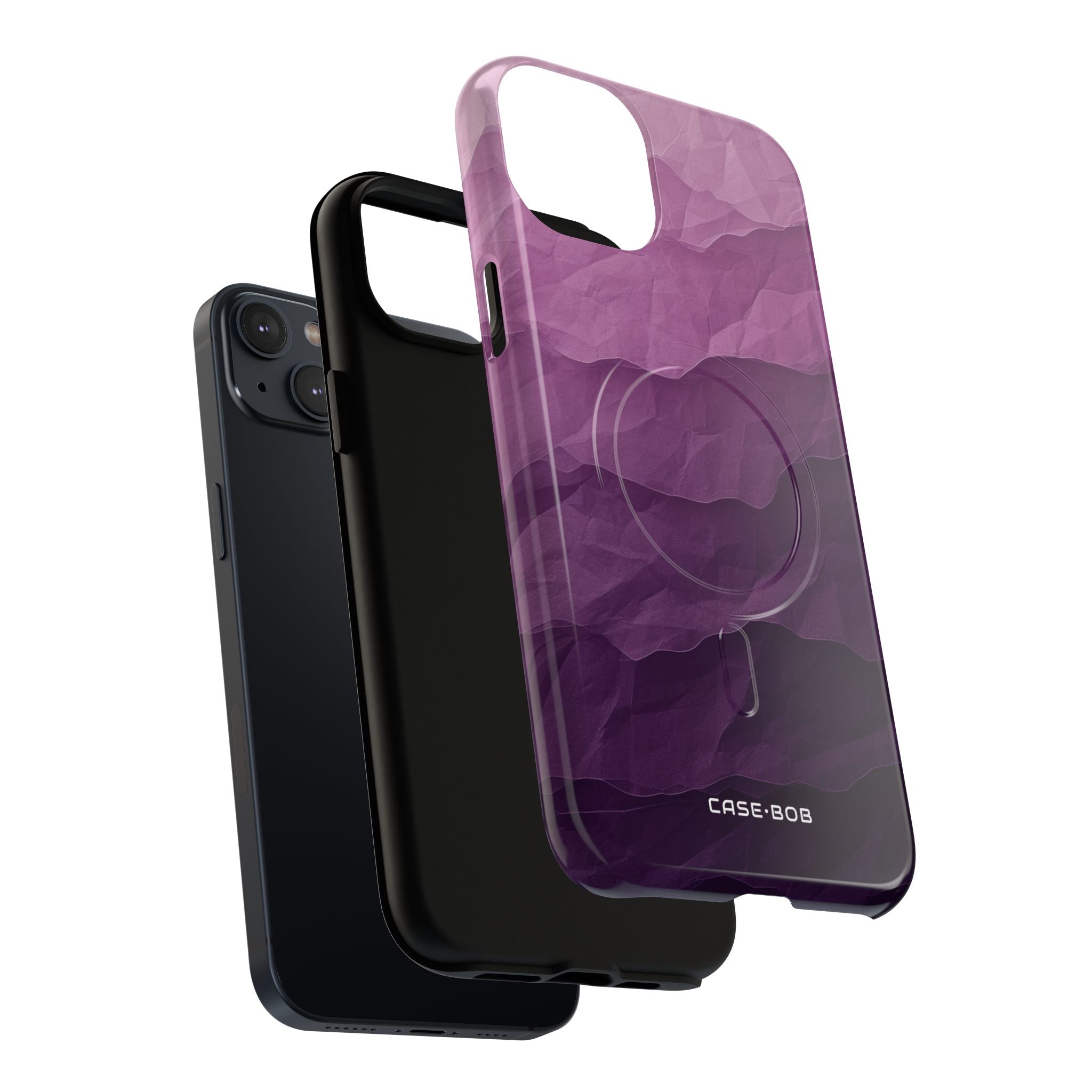 Purple Wave Layers iPhone 14 Plus Case - Tough+