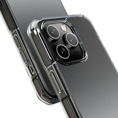 Noir Ombre Fade · Clear Impact Magnetic Phone Case for iPhone ·  Black
