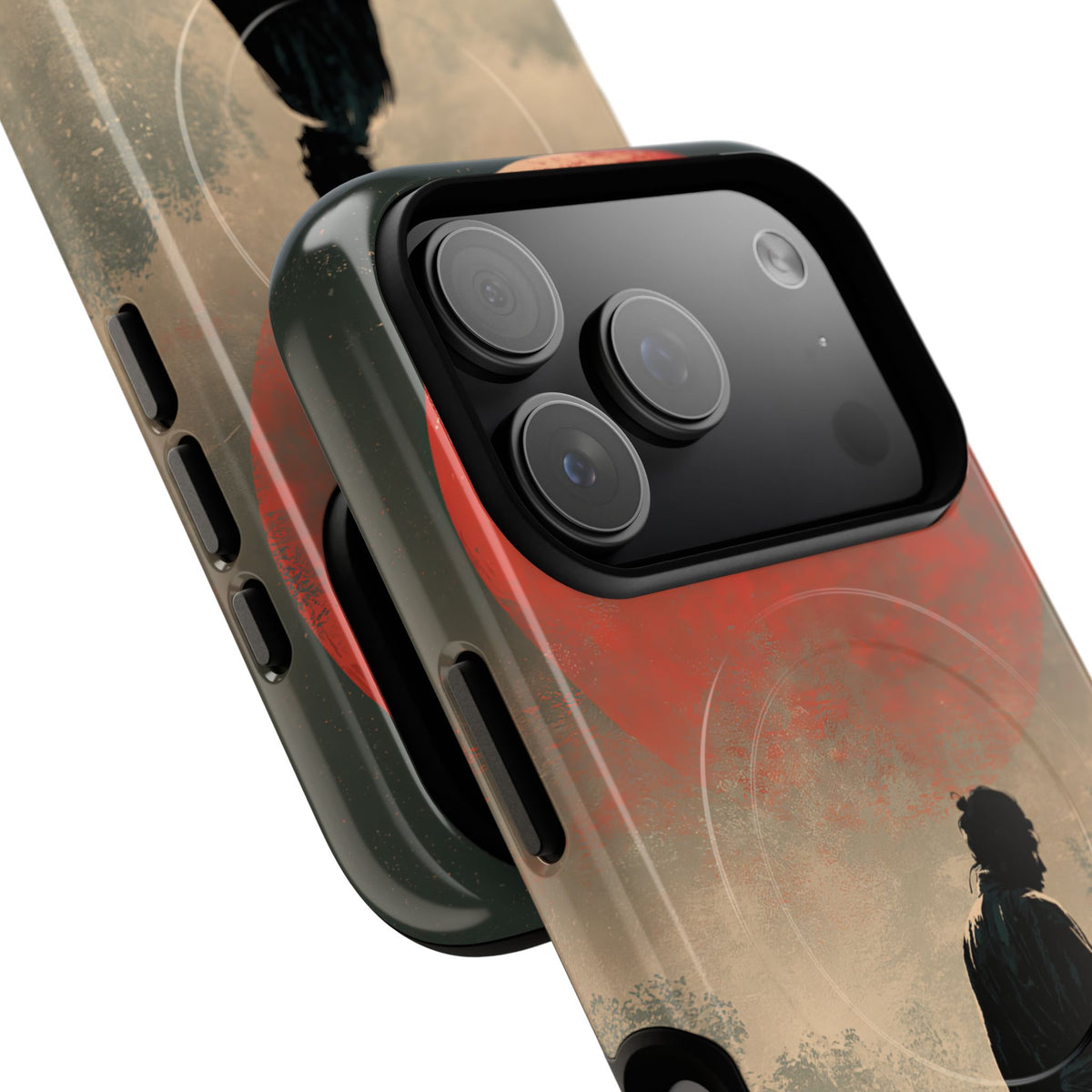 Crimson Moon Ronin · Tough 2.0 Magnetic Phone Case for iPhone · Red