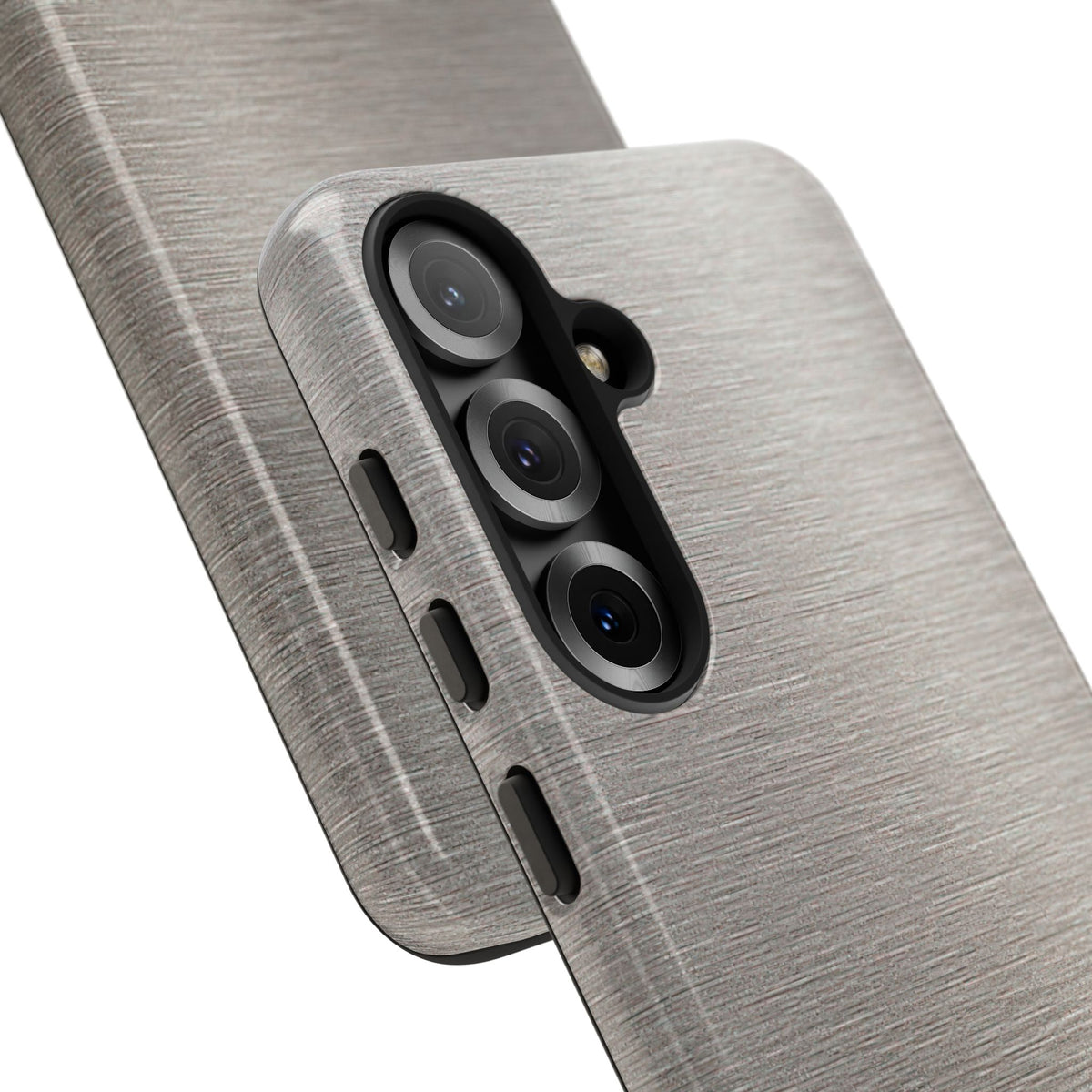 Brushed Silver Alloy · Tough Phone Case for Samsung · Silver