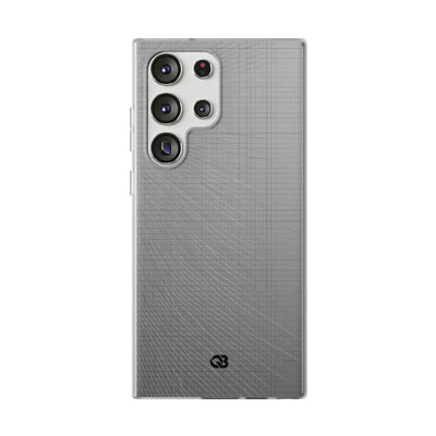 Grey Lite Phone Case for Samsung - Chrome Mesh Warp
