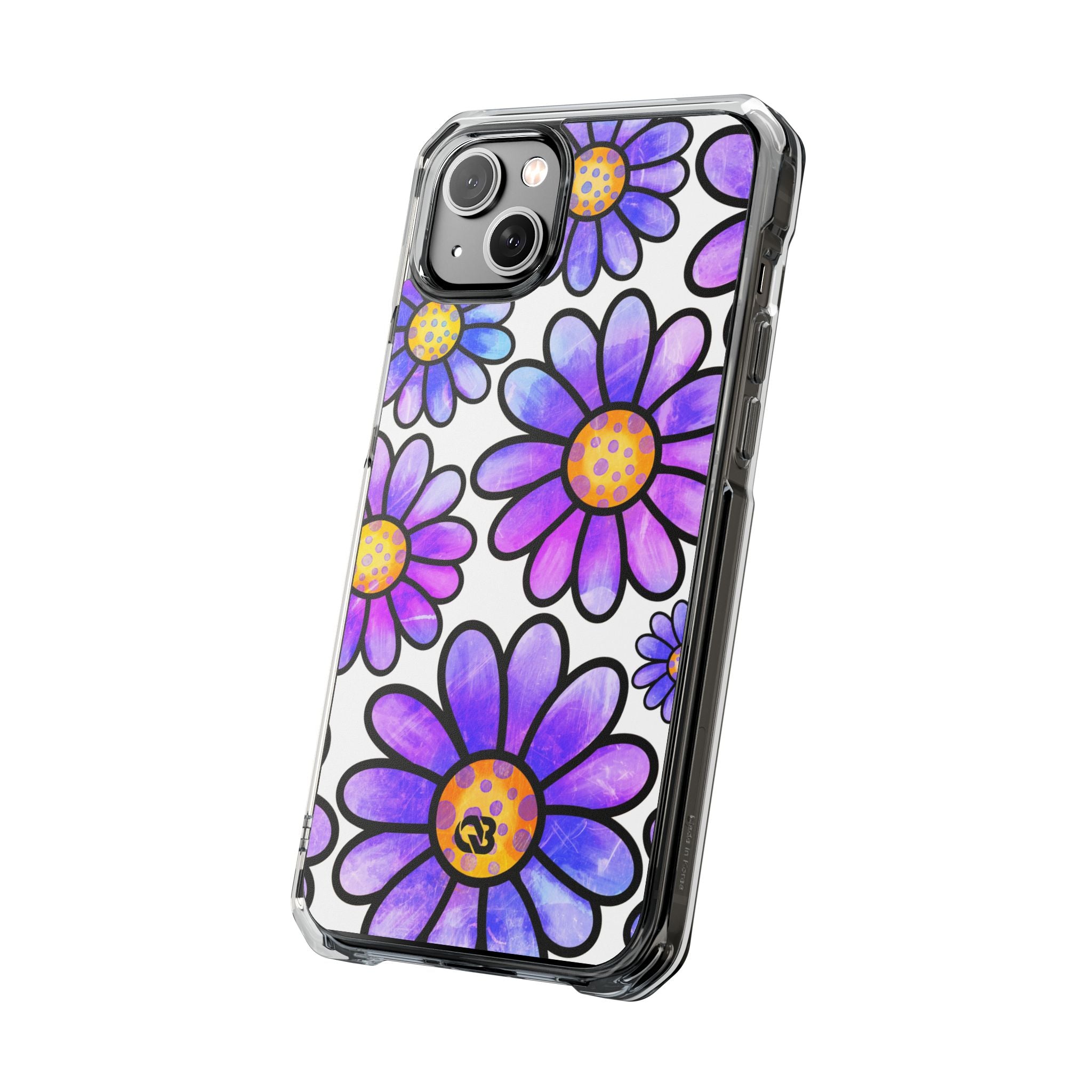 Violet Grunge Bloom · Impact Phone Case for iPhone · Magsafe
