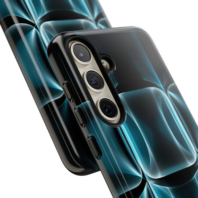 Translucent Cyber Grid · Tough Phone Case for Samsung · Teal