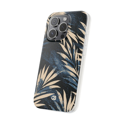 Blue Lite Phone Case for iPhone - Midnight Indigo Palm
