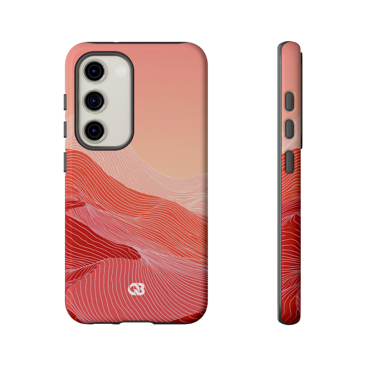 Coral Ridge Contours · Tough Phone Case for Samsung · Red