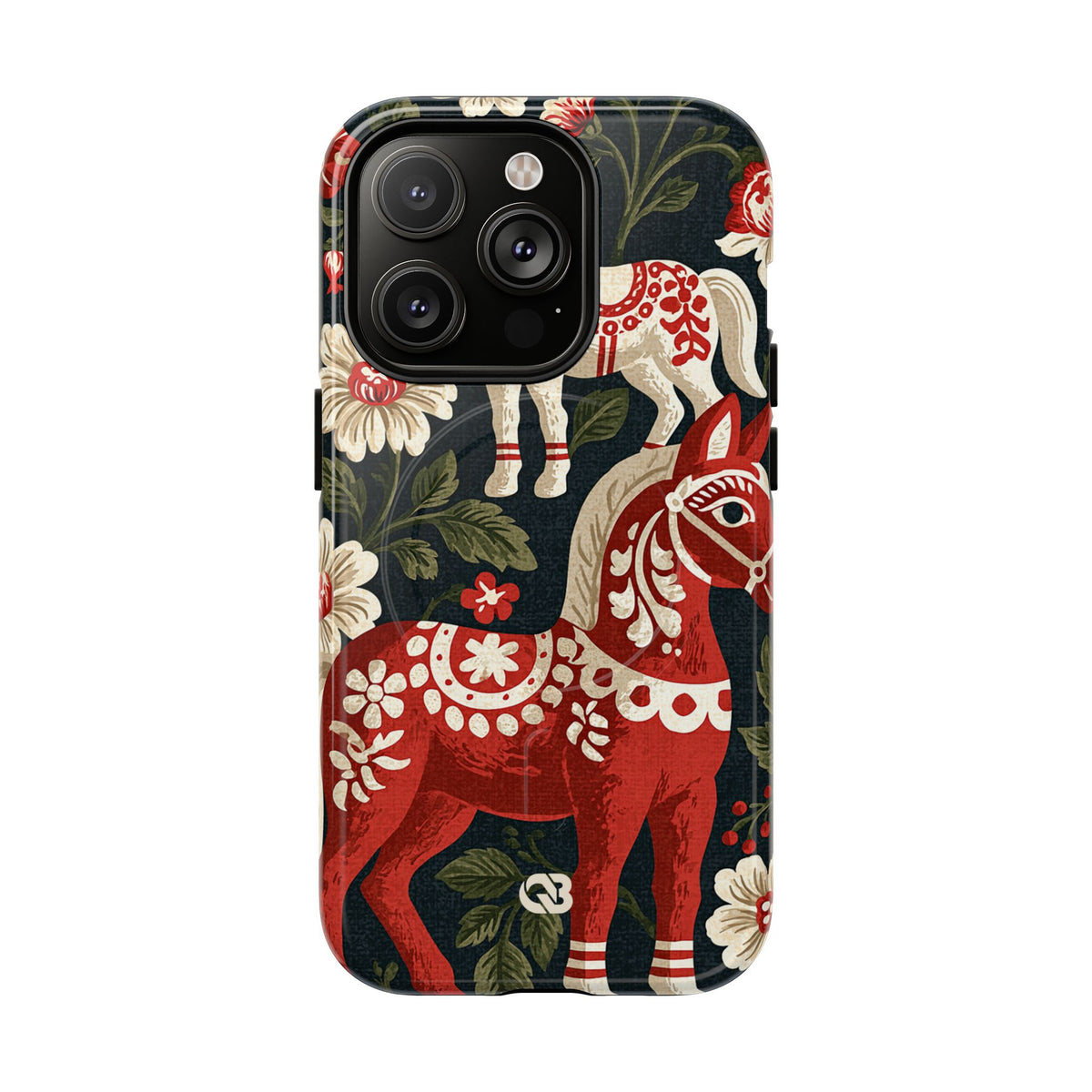 Nordic Dala Meadow · Tough 2.0 Magnetic Phone Case for iPhone · Red