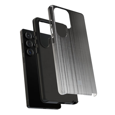 Grey Tough Phone Case for Samsung - Static Vertical Dither