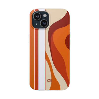 Orange Lite Phone Case for iPhone - Terracotta Metro Line