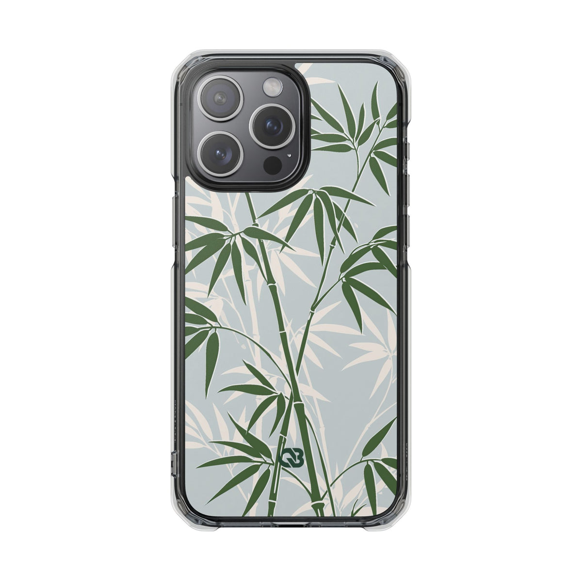 Serene Bamboo · Clear Impact Magnetic Phone Case for iPhone ·  Green