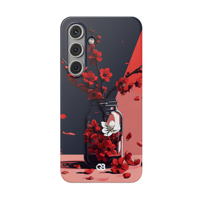 Crimson Blossom Jar · Soft Phone Case for Samsung