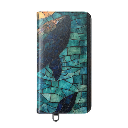 Blue Whale Mosaic - Samsung S24 Plus Case - Wallet