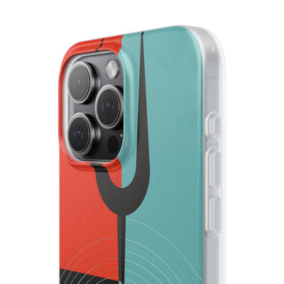 Teal Lite Phone Case for iPhone - Sonic Static Split