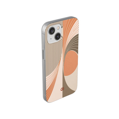 Orange Lite Phone Case for iPhone - Desert Arc Horizon