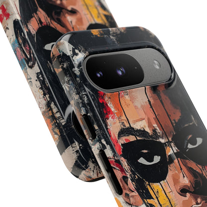 Masked Portrait Drips Google Pixel 9 Case - Tough
