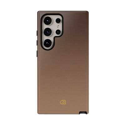 Brown Tough Phone Case for Samsung - Smoked Caramel Fade