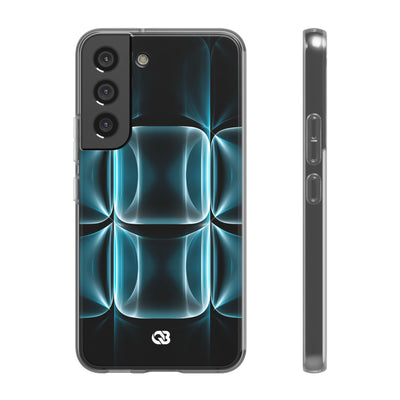 Translucent Cyber Grid · Lite Phone Case for Samsung · Teal