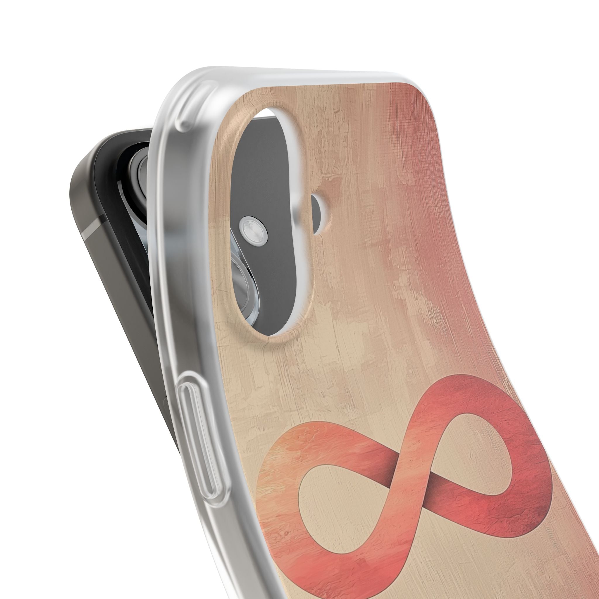 Terracotta Infinity Stroke · Soft Handyhülle für iPhone