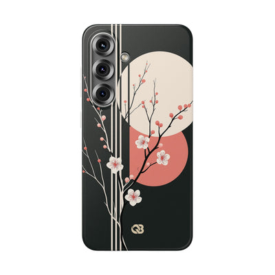 Black Lite Phone Case for Samsung - Kyoto Midnight Blossom